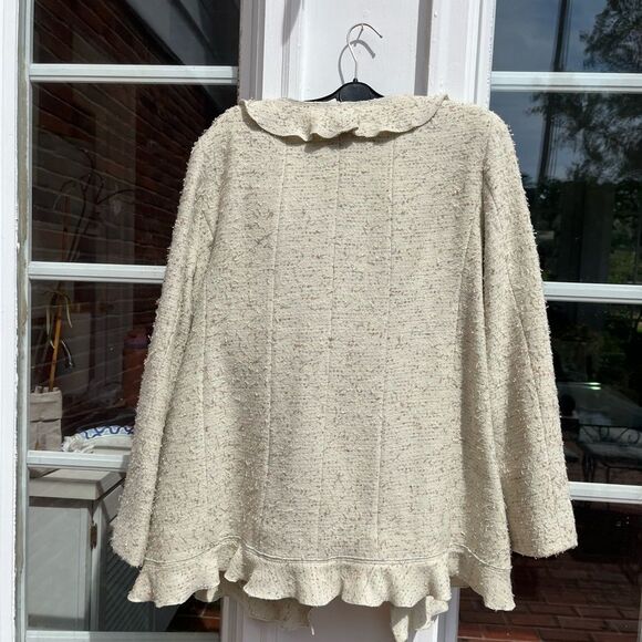 CHANEL 1999 Vintage Ruffle Neck Tweed Skirt Suit - Picture 8 of 14